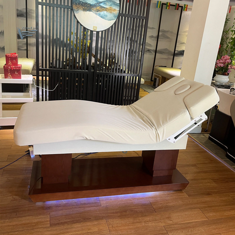 卓烈厂家直销四电机电动美容床床垫发热卓烈美容按摩床20D03-2