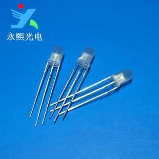 f5共阴极雾状红普绿 5MM红黄绿双色led直插灯珠发光二极管