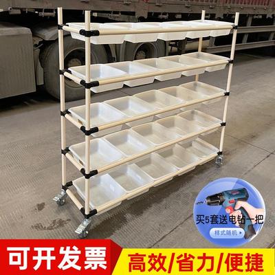 精益管仓库物流拣货手推车云仓配货车快递打包分检车电商分拣车