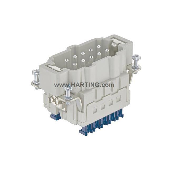 HARTING重载连接器003S30102IAQ6481针芯公插头HANESPRES-9M