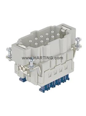 HARTING重载连接器003S30102IAQ6481针芯公插头HANESPRES-9M
