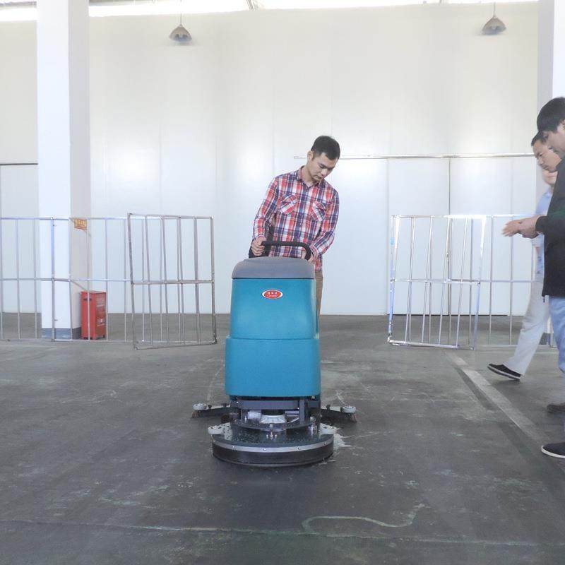 乐美洁550手推式电动石拖地工机大理水磨石地面清洗物JWE业保洁厂