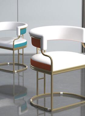 轻奢椅化妆泡椅客家用凳厅子美发沙发网红美甲椅简约RYN梳妆台泡