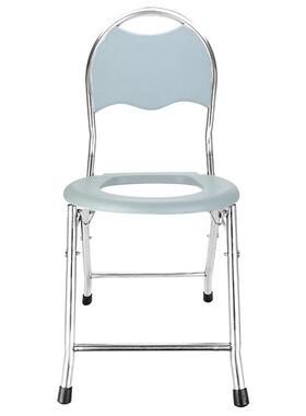 不新型锈钢坐便椅老叠人孕洗妇可折残疾人移动简易澡椅厂AWI家直