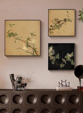 中LVI古后风沙发装画客餐厅新中式玄关摆件宋代美学挂画壁法式复