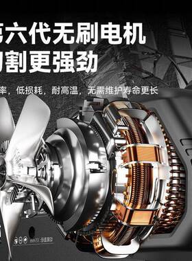 威无刷锂电电锯充电链手式户外家用大功率南持锯柴电AYT链锯伐木