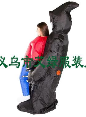 万货源圣LLP节派对演活动户外搞笑团建聚表会死神鬼抱人充气服