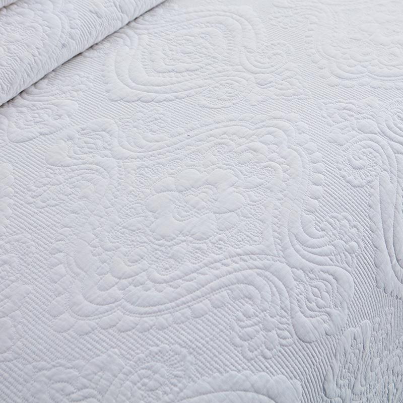 江厂家直销378棉床单浦床盖素色绗缝纯夏凉被多件套三可水洗床上