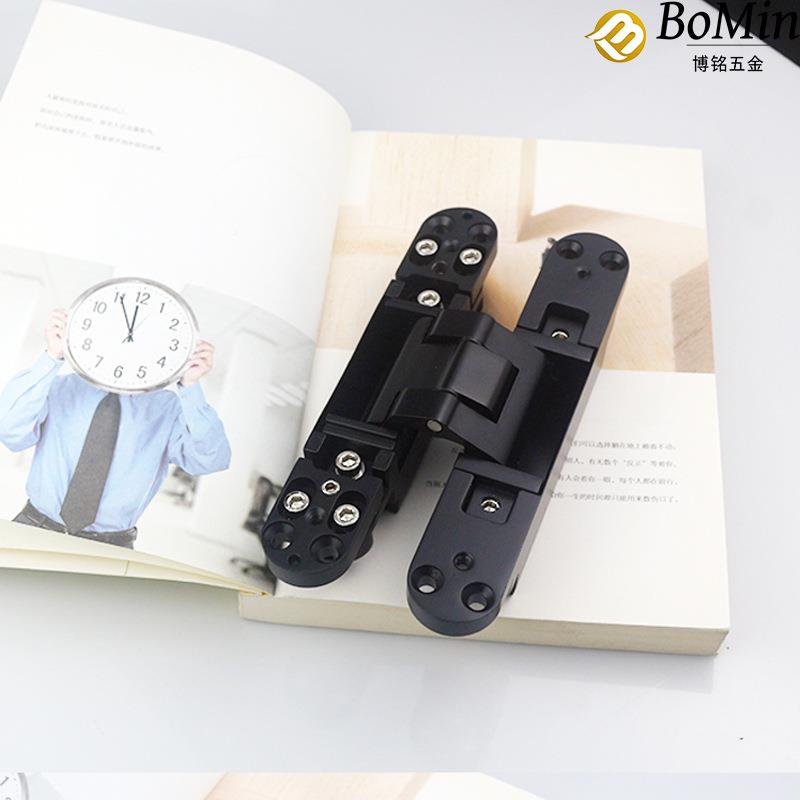 8GBMH-803D0K三维门可调绞不锈钢装饰盖隐形十字绞链160*28暗门暗