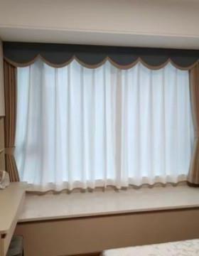 帘幔窗帘魔术贴头卧室帷窗盒帘自粘帘遮光幔头NTB幔客厅阳定台客