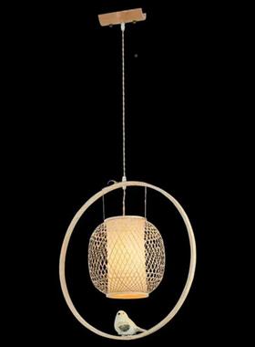 厂家货公园工具程竹筒竹艺灯吊灯灯饰创意吧酒网咖竹艺编OED现织