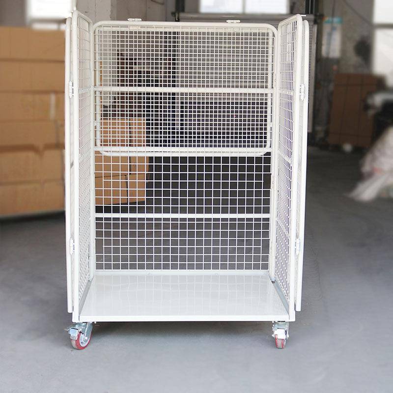 台折叠物流车移动车周车物流笼江苏搬运车网格手ACV推车分捡筐转