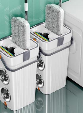 刮平刮乐人懒26605拖瓷把家用一拖净拖布免手洗拖地砖干湿两用