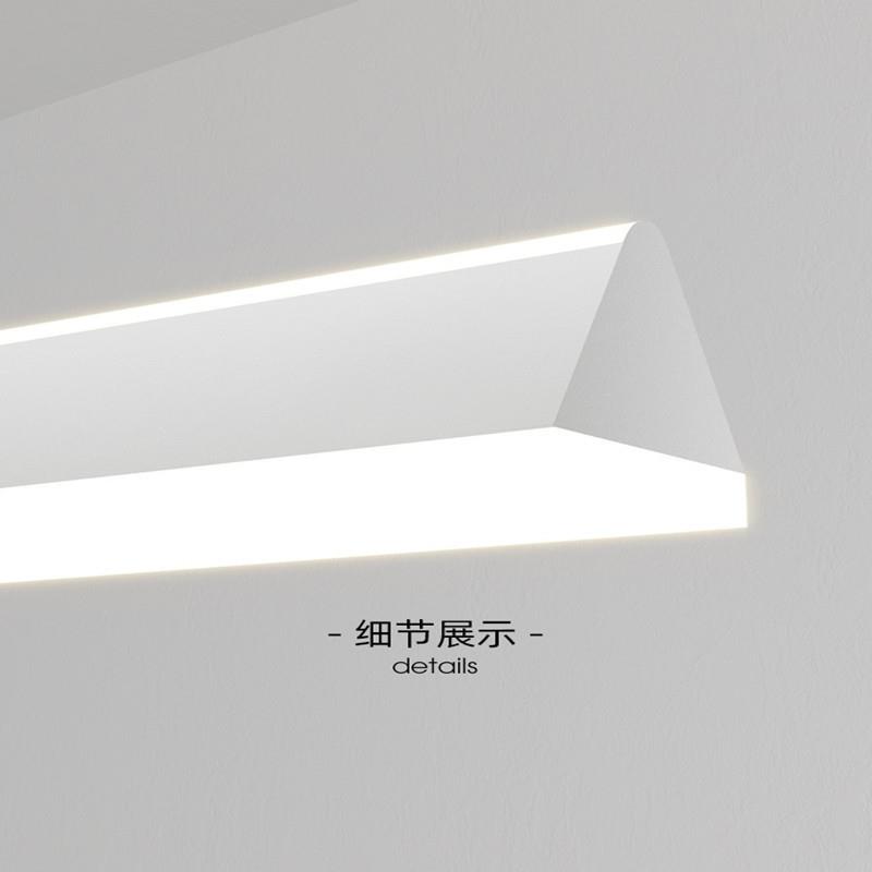 一字餐厅吊灯现代简约几何餐桌灯长条极简家用饭厅茶室吧台led灯