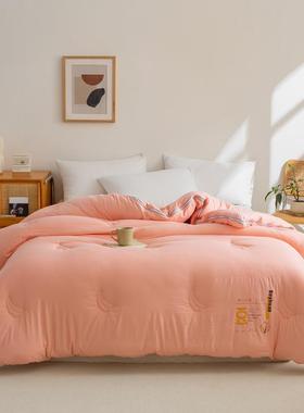 A类母婴级云柔棉被大冬豆纤维二合一拉链子母被春秋款BJU被加厚棉