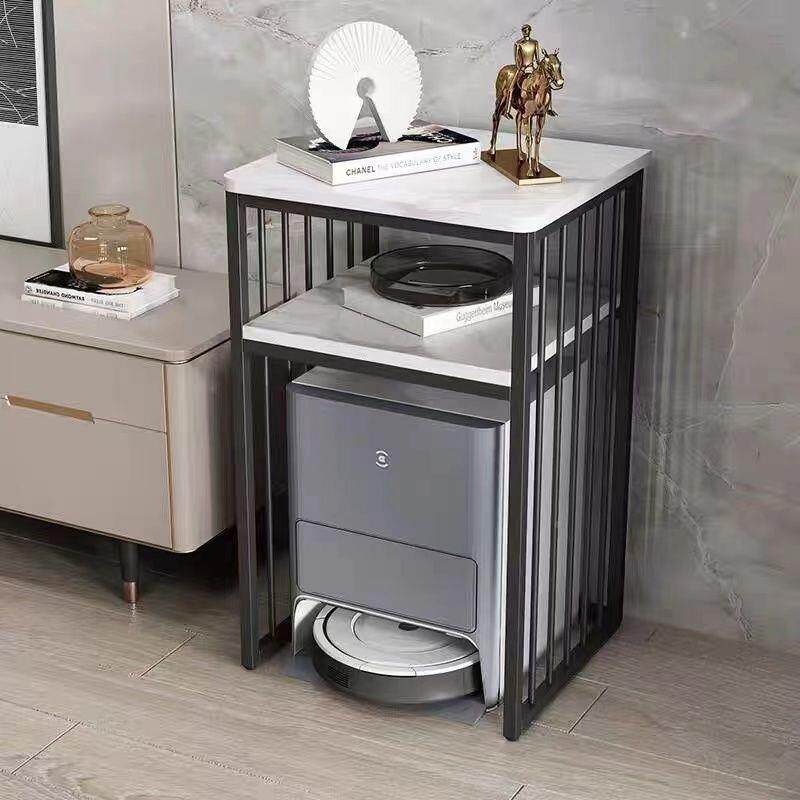 客厅电视柜发沙边扫地机器人置物架铁艺PFS61835缸架底座几饮水鱼