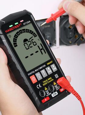 HAOTEST华博BHT126A数显万用表高电精度BWX表智能表工测电防烧聚