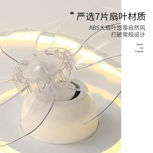 眼551吸顶风卧扇灯代简约室书房灯具网红创意护摇头风扇灯智现能