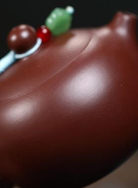 宜兴紫砂壶YPD匠人手工制百目紫泥卡小品西施25c高盖茶档1壶