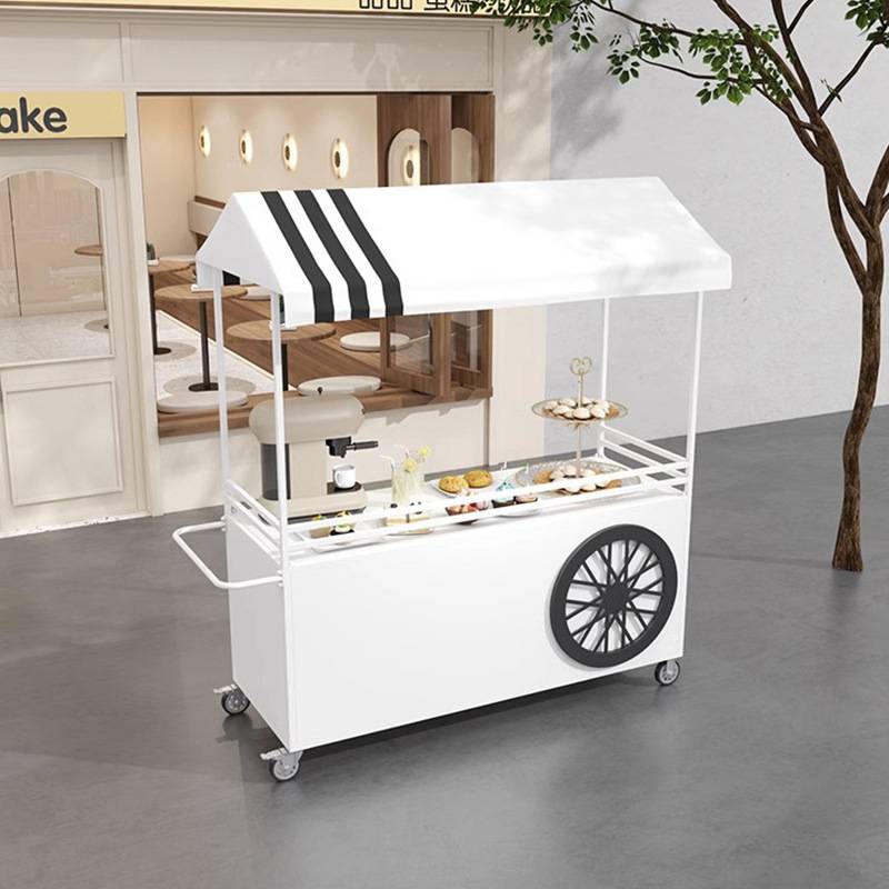 户外移动摆摊车夜市摆地摊小推车流动式推广车商业街展示台摊位架