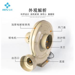 气模鼓风机工雕业除尘刻机吸尘木屑铁中壳压离LCB风机 心透浦式