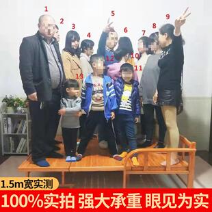 MTO折叠沙发两双人家用多功能实床木午公休凉床办室单人简易用竹