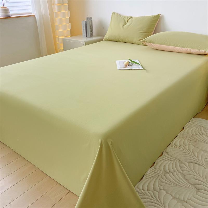 纯棉床单WL床单床单冬加厚磨毛品被单件南通纯单色长绒棉床单全秋