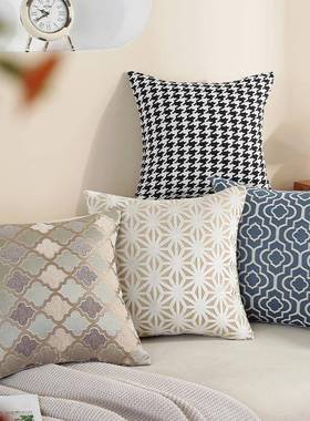 欧套式沙发抱枕靠垫厅客靠CGD头背床靠枕不含芯轻奢腰枕法式感