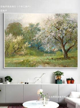 客壁ltao1001厅风景纯室田园世界现代印象派挂画莫奈装饰画卧手绘