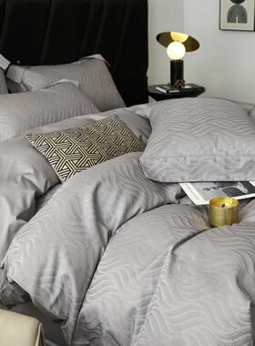 高MRS48D7m档出口24被0用支双长股绒棉四件套全棉纯棉贡缎套床单