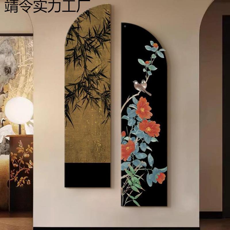 宋代美学入户玄关装饰画宋复古靖令#849氏感中中古风走过道新式廊