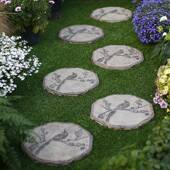 子装 仿地古砖庭院草文化青石脚踏板中FS7S6THJ式 日式 饰垫脚花坪院