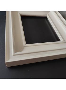 白色外寸框实木油tj#j#%lo框尺相框水画画装裱彩画框免组装