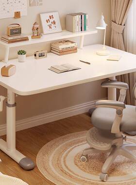 手动降白桌VCY子加厚升简约儿童学套习书桌宿舍房家用电脑桌桌书