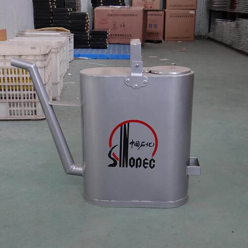 扁013形10L加油壶10桶L20L铝制加油壶带加盖油圆形加油厚桶