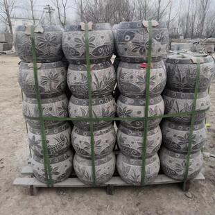 石销售实心石柱礅建筑柱础石方形圆观形柱顶基石雕古景石2081801