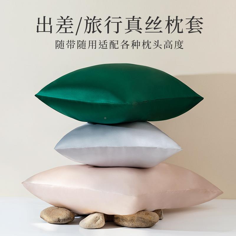 面桑信封款19蚕枕套拉链款19丝姆米纯真丝色枕芯单套透气丝绸枕头
