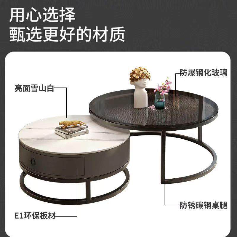 岩板茶简无品牌/客户厅家用约圆形小桌子大理石轻奢现几代网红小,电子/电工,接线端子,淘宝优惠券,粉丝福利购,淘宝优惠卷