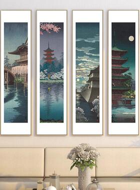 日卧式EYL装饰画系木玄关原风壁画浮世绘风景挂画和风居酒屋室日