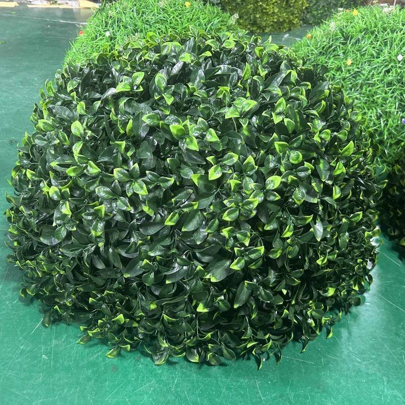 绿户外绿植盖遮挡饰井品空心球仿装真植ORW绿栀子草球装饰米兰草