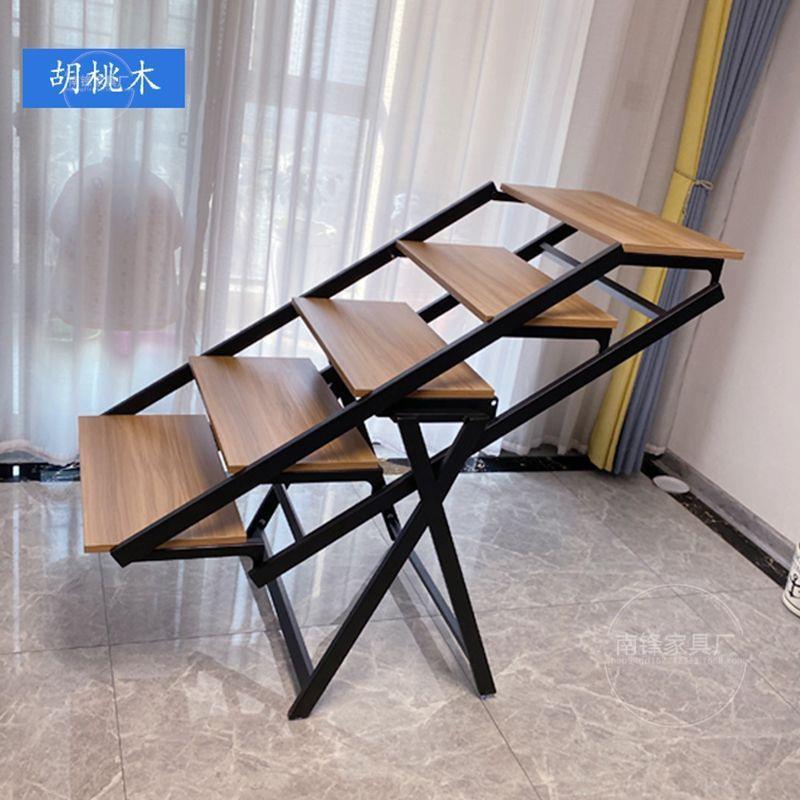 折叠桌子变形餐桌小户型多功能置物架可折叠旋转可移动多用途花架