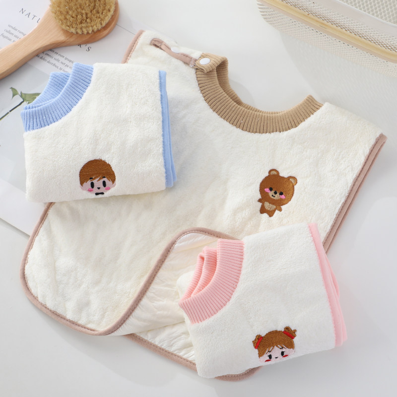 儿童洗漱巾洗脸围嘴刷牙防水围兜多功能毛巾宝宝擦脸不湿衣漱口巾,居家布艺,毛巾/面巾,淘宝优惠券,粉丝福利购,淘宝优惠卷