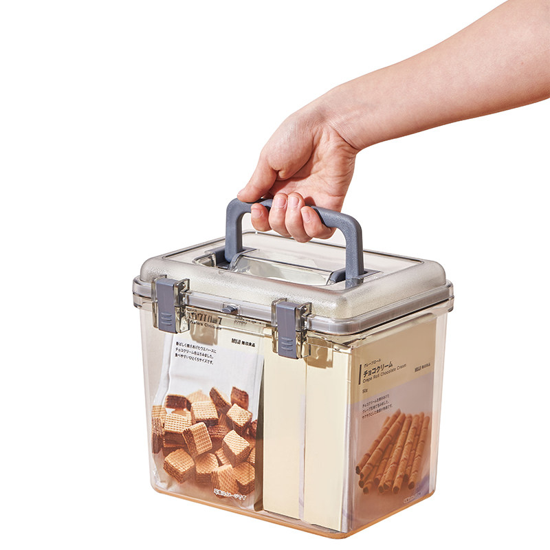 硅胶密封箱零食收纳盒干货杂粮塑料防潮防虫储物箱相机收纳箱子