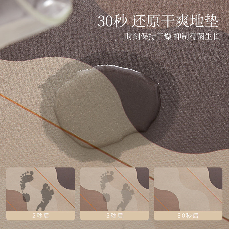 轻奢咖啡机厨房台面沥水垫洗手台防滑隔热碗盘吸水垫吧台桌面垫子