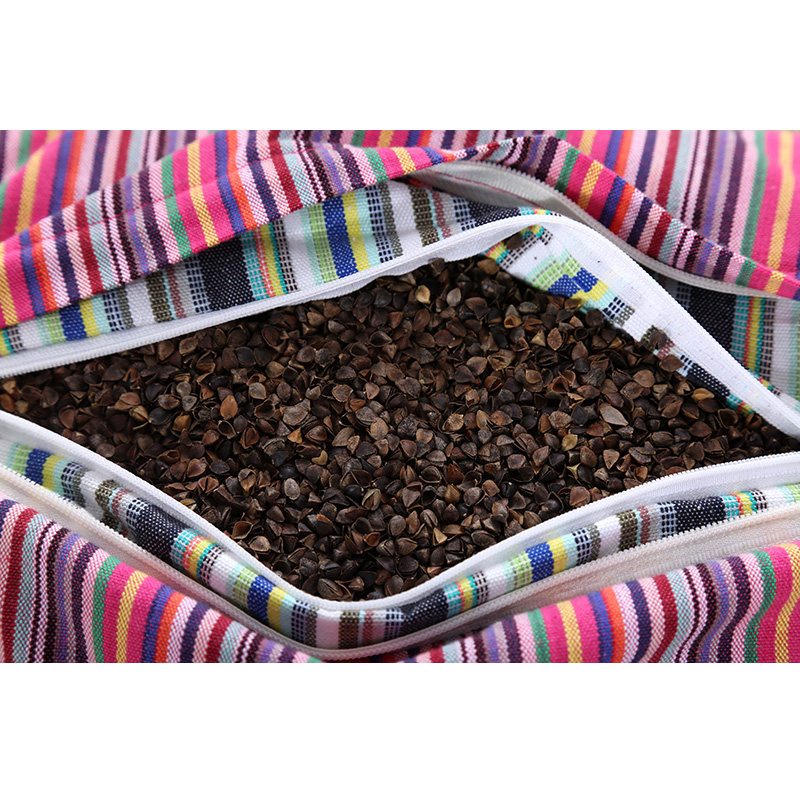 全荞麦壳方枕头老粗布按摩助睡眠老式学生单人青年甜荞皮颈椎枕芯