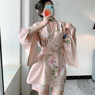 全棉長款 和風(fēng) 100%純棉高檔洋氣個(gè)性 大碼 浴服汗蒸服女款 桑拿服