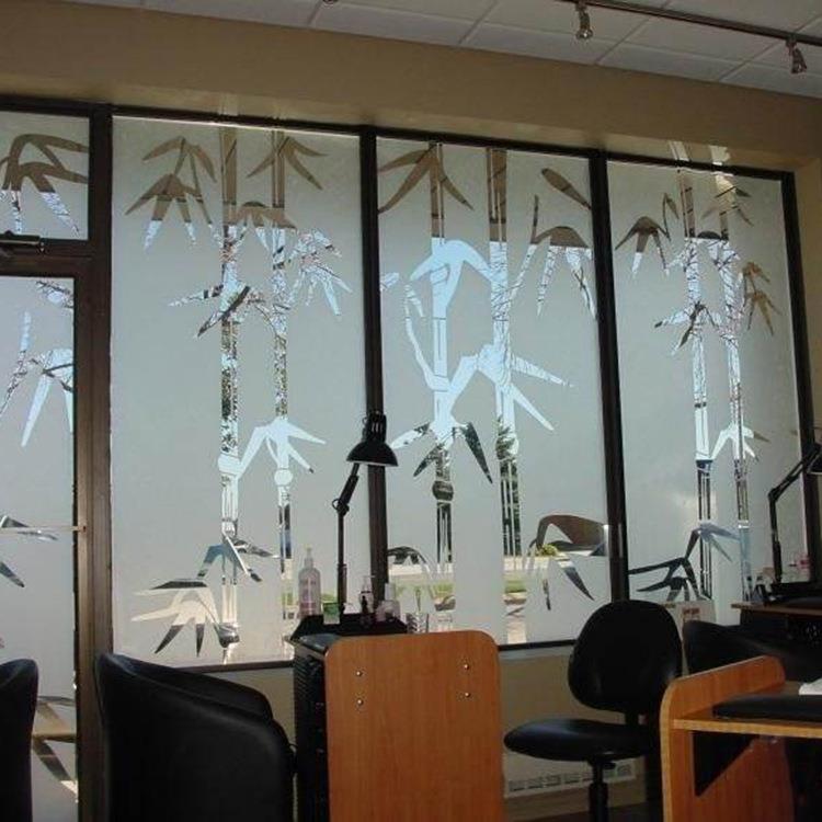 鸿基印务制作墙贴窗户隔断玻璃门卫生间带胶磨砂玻璃贴膜广告贴