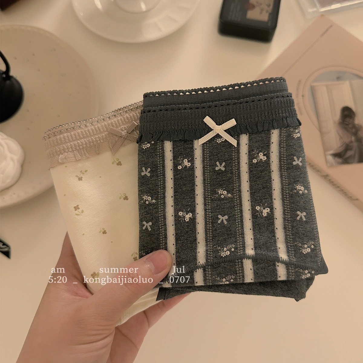 "被爱的具象 每朵花都是答案" 内裤女夏薄款2025新款低腰三角内裤,女士内衣/男士内衣/家居服,男三角内裤,淘宝优惠券,粉丝福利购,淘宝优惠卷