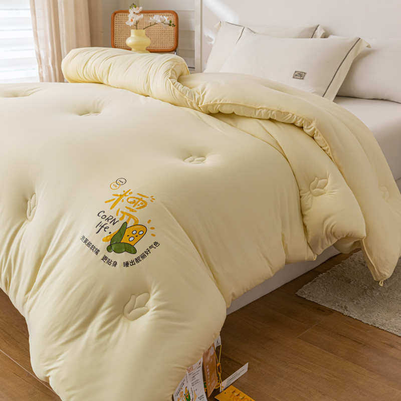 玉米纤维被子春秋被秋冬天糯糯被芯超柔学生宿舍单人冬被加厚保暖,床上用品,化纤被,淘宝优惠券,粉丝福利购,淘宝优惠卷