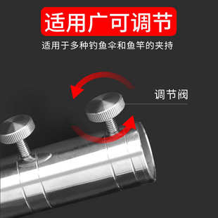 不锈钢钓鱼伞地插伞架三角插加厚多功能钓鱼地插支架钓鱼用品包邮